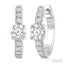Round Shape Petite Diamond Fashion Huggie Earrings