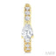 Pear Shape Petite Diamond Fashion Huggie Earrings