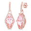 Morganite & Diamond Drop Earrings