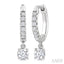 Round Shape Petite Diamond Fashion Huggie Earrings