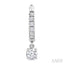 Round Shape Petite Diamond Fashion Huggie Earrings