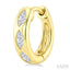 Marquise Shape Petite Diamond Huggie Earrings