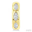 Marquise Shape Petite Diamond Huggie Earrings