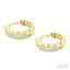 Marquise Shape Petite Diamond Huggie Earrings