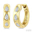 Pear Shape Petite Diamond Huggie Earrings