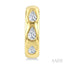 Pear Shape Petite Diamond Huggie Earrings