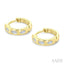 Pear Shape Petite Diamond Huggie Earrings