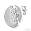 Split Circle Diamond Fashion Earrings