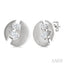 Split Circle Diamond Fashion Earrings
