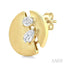 Split Circle Diamond Fashion Earrings