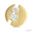 Split Circle Diamond Fashion Earrings