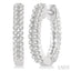 Two Row Petite Diamond Huggie Fashion Earrings