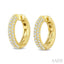 Petite Diamond Fashion Huggie Cuff Earrings