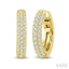 Petite Diamond Fashion Huggie Cuff Earrings