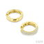 Petite Diamond Fashion Huggie Cuff Earrings