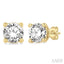 Round Shape Diamond Stud Earrings