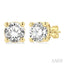 Round Shape Diamond Stud Earrings