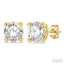 Round Shape Diamond Stud Earrings