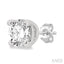 Round Shape Diamond Stud Earrings