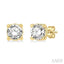 Round Shape Diamond Stud Earrings
