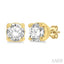 Round Shape Diamond Stud Earrings