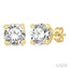 Round Shape Diamond Stud Earrings