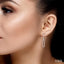 Pear Shape Diamond Fashion Long Earrings