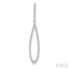 Pear Shape Diamond Fashion Long Earrings