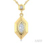 Hexagon Shape Diamond Fashion Pendant