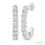 Petite Diamond Half Hoop Earrings