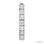 Petite Diamond Half Hoop Earrings