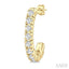Petite Diamond Half Hoop Earrings