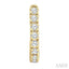 Petite Diamond Half Hoop Earrings