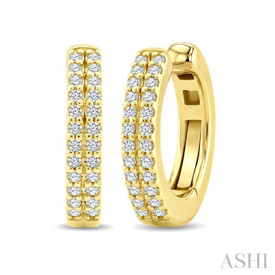 Petite Diamond Fashion Huggie Cuff Earrings