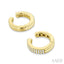 Petite Diamond Fashion Huggie Cuff Earrings