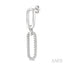 Paperclip Diamond Fashion Earrings