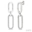 Paperclip Diamond Fashion Earrings