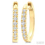 Petite Diamond Huggie Fashion Earrings