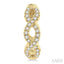 Swirl Petite Diamond Huggie Fashion Earrings