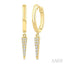 Petite Diamond Huggie Fashion Earrings