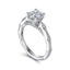Round Diamond Hidden Halo Engagement Ring