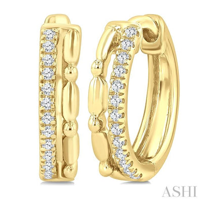 Petite Diamond Huggie Fashion Earrings
