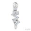 Scatter Baguette Diamond Petite Huggie Fashion Earrings