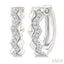 Geometric Petite Diamond Huggie Fashion Earrings