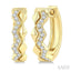 Geometric Petite Diamond Huggie Fashion Earrings