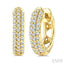 Pave-Set Diamond Huggie Earrings