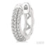 Pave-Set Petite Diamond Fashion Huggie Earrings