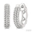 Pave-Set Petite Diamond Fashion Huggie Earrings