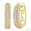 Pave-Set Petite Diamond Fashion Huggie Earrings
