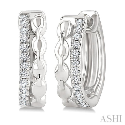 Petite Diamond Huggie Fashion Earrings